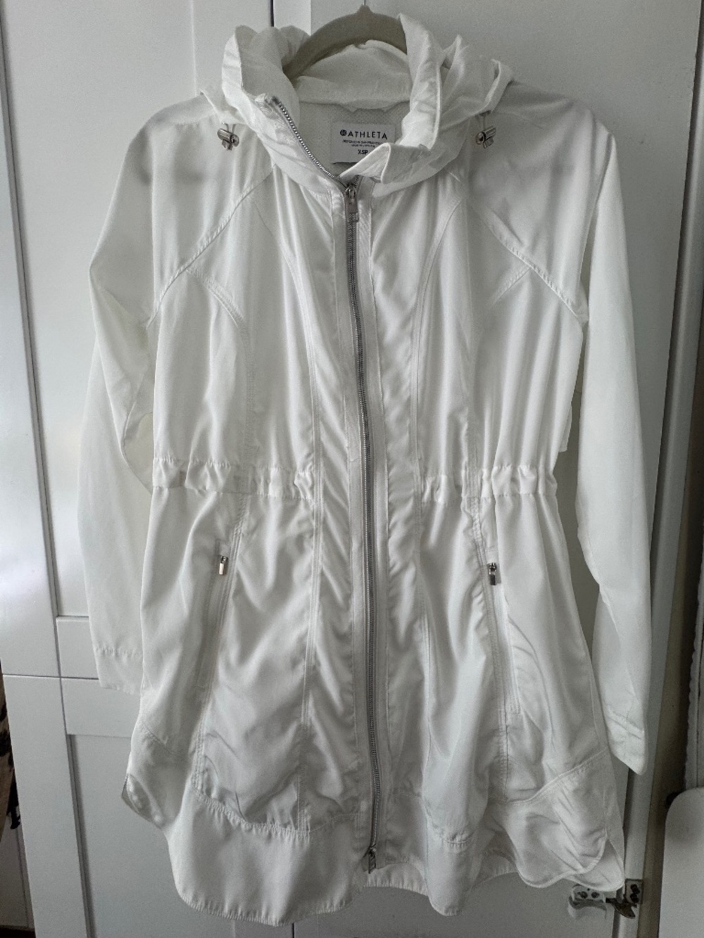 Athleta White windbreaker